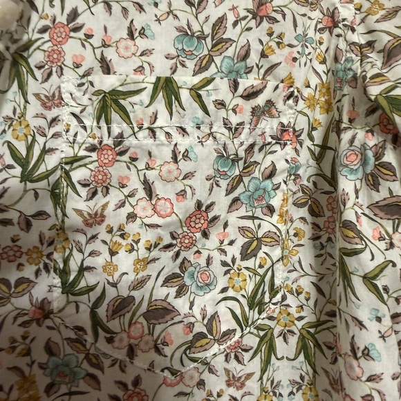 J Crew Liberty Tapestry Floral Shirt Size 10 - Picture 6 of 7